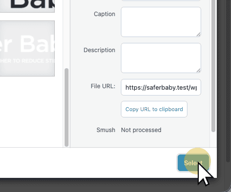 Click Select
